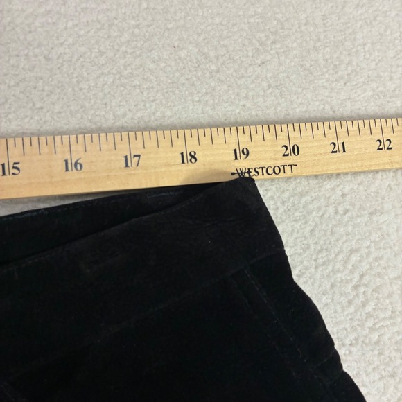 Vintage Koman Baggy Carpenter Pants Mens 40x32 Black Suede Velour Loose Y2K NWT - Picture 6 of 8